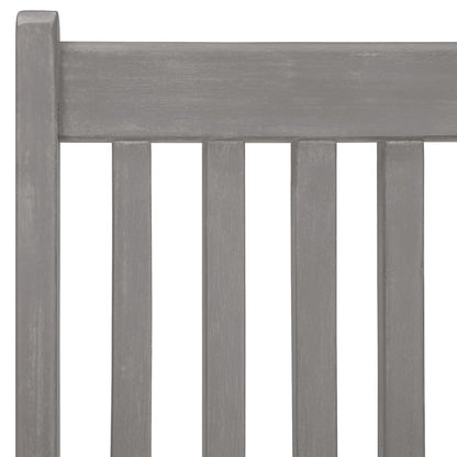 Garden Chair | Set of 8 | Grey | Solid acacia wood | Medium | Foldable