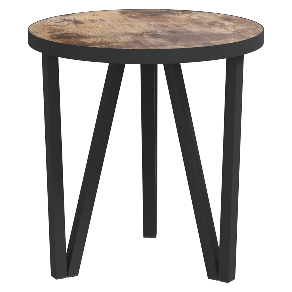 Tea Table | Black and Yellow | MDF and Powder-Coated Steel | Small