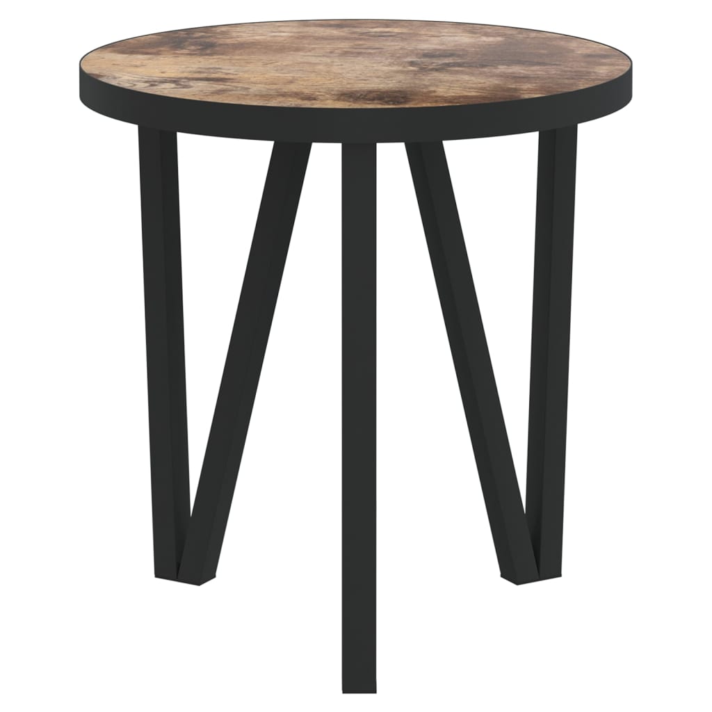 Tea Table | Black and Yellow | MDF and Powder-Coated Steel | Small