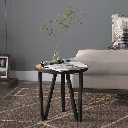 Tea Table | Black and Yellow | MDF and Powder-Coated Steel | Small