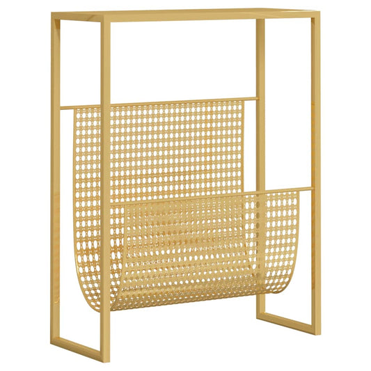 Magazine Rack | Gold | Steel | Medium | Storage | Magazine Rack