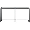 Console Table Transparent 160x35x75.5cm Tempered Glass