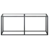 Console Table Transparent 180x35x75.5cm Tempered Glass