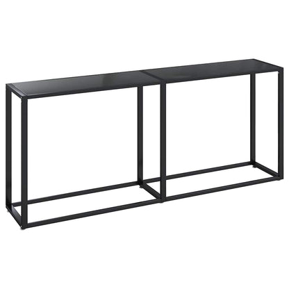 Console Table | Black | Tempered glass, powder-coated steel | Large