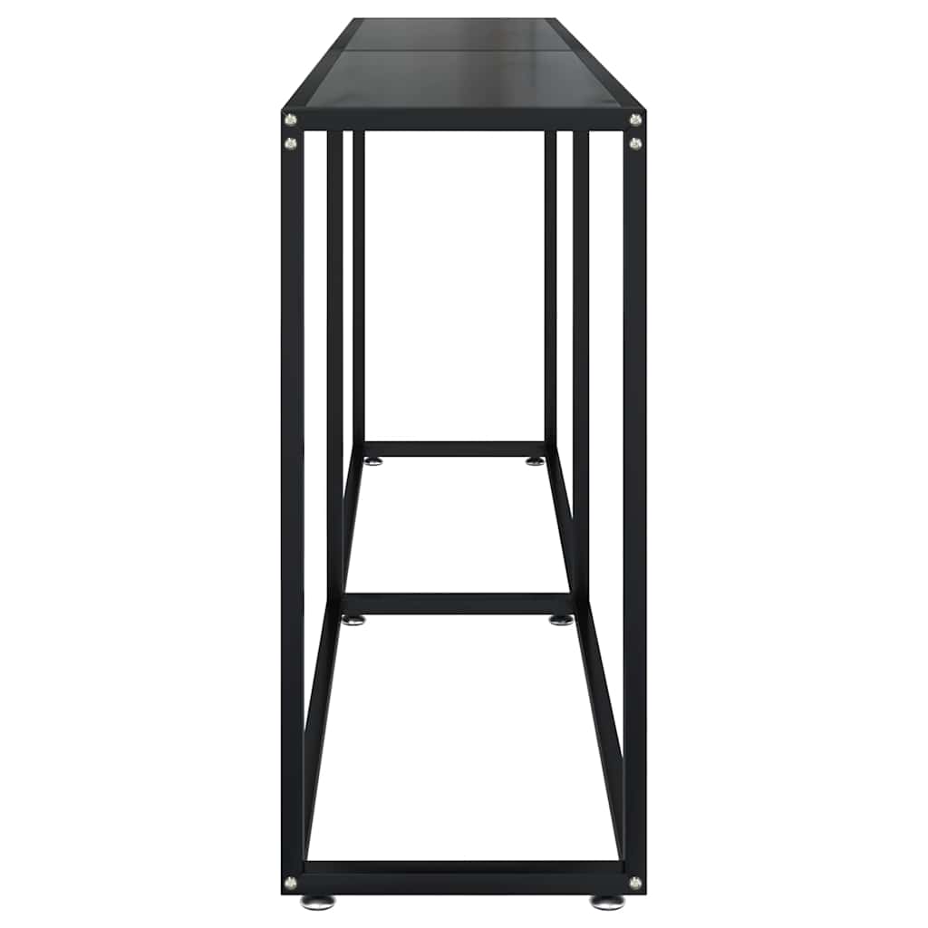 Console Table | Black | Tempered glass, powder-coated steel | Large