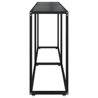 Console Table | Black | Tempered glass, powder-coated steel | Large
