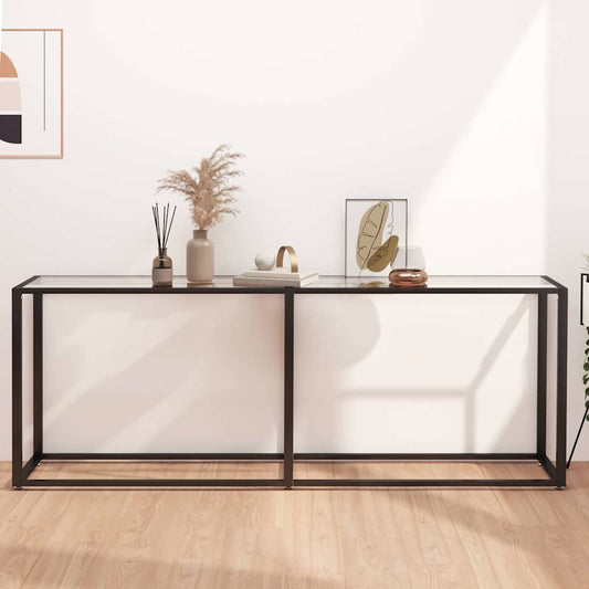 Console Table | Transparent | Tempered glass, powder-coated steel