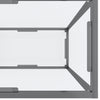 Console Table Transparent 140x35x75.5 cm Tempered Glass