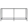 Console Table Transparent 160x35x75.5 cm Tempered Glass
