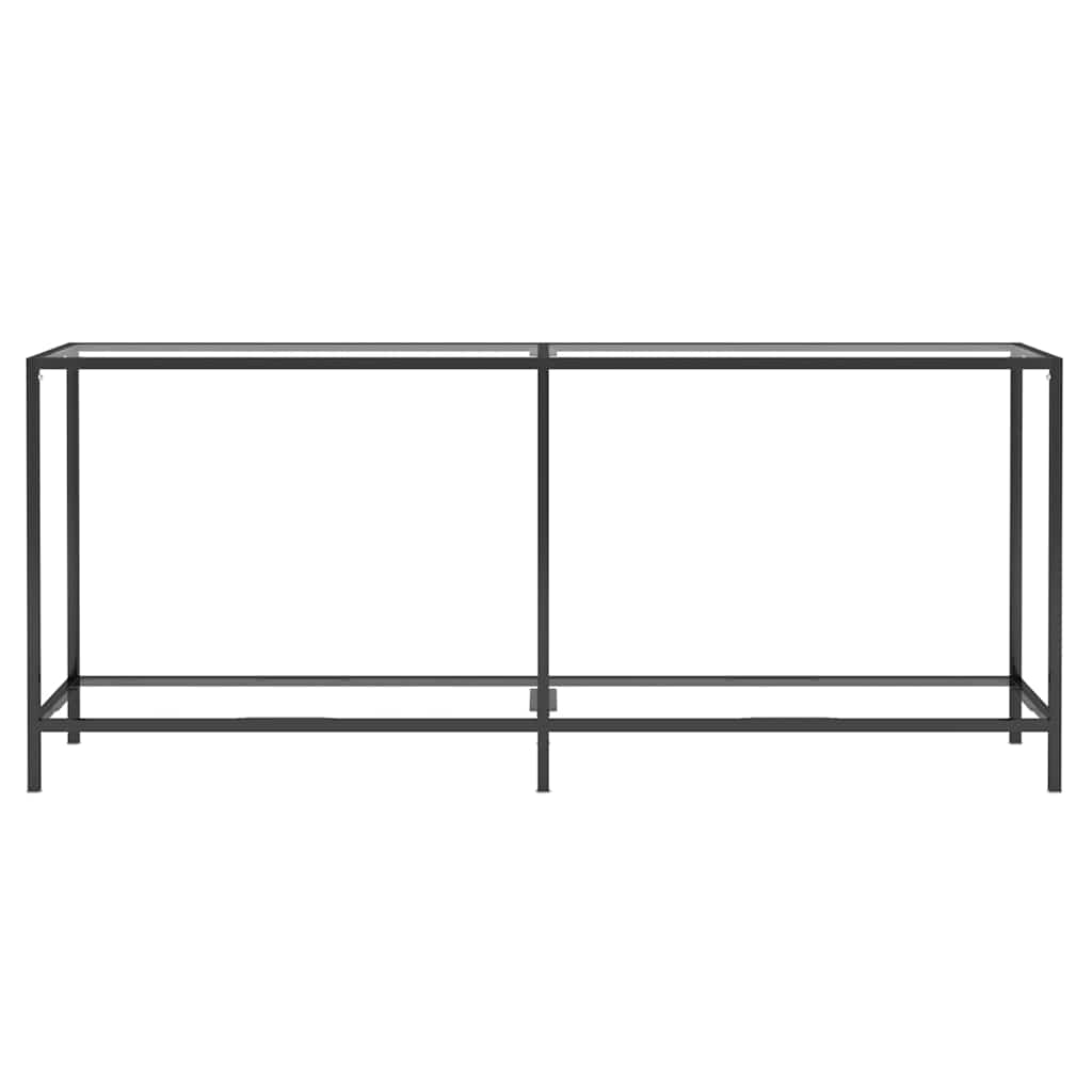 Console Table Transparent 180x35x75.5 cm Tempered Glass