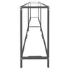 Console Table Transparent 220x35x75.5 cm Tempered Glass