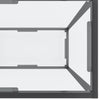 Console Table Transparent 220x35x75.5 cm Tempered Glass