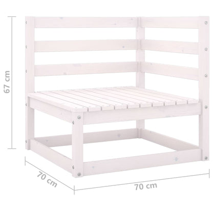 Garden Sofa | White | Solid pinewood | Standard | Modular