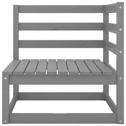 Garden Lounge Set | Grey | Solid Pinewood |  Modular  | Garden Lounge Set