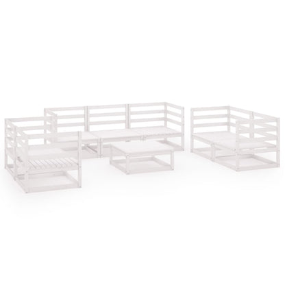 Garden Lounge Set | White | Solid pinewood | Medium | Modular