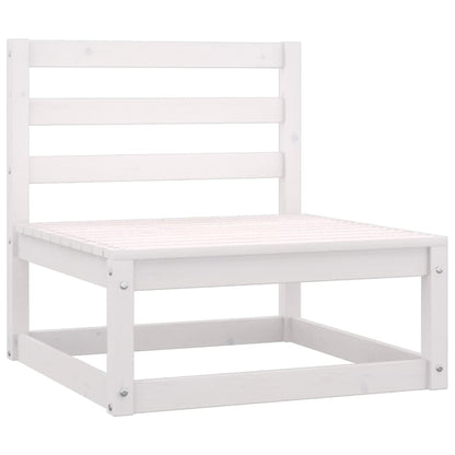 Garden Lounge Set | White | Solid pinewood | Medium | Modular