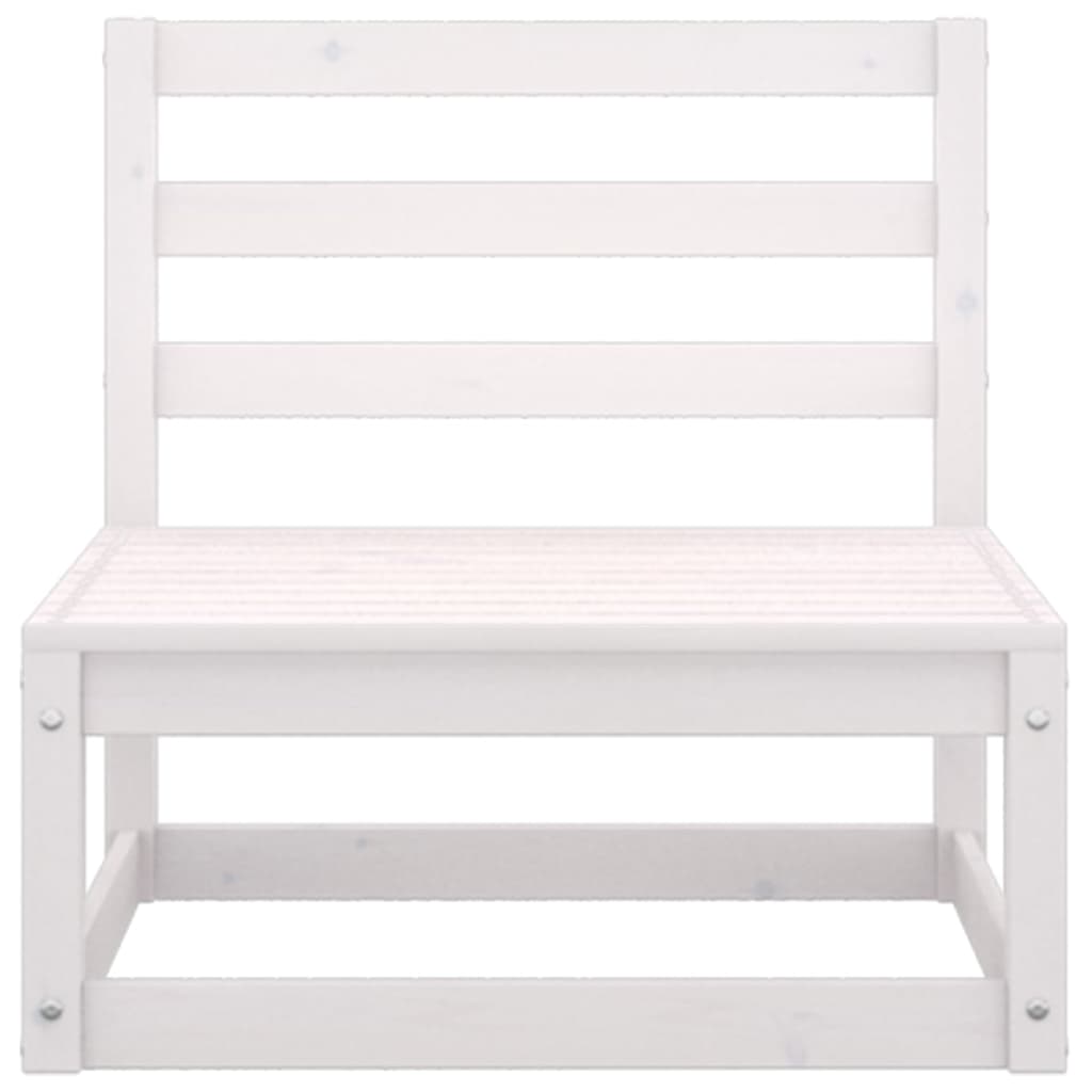 Garden Lounge Set | White | Solid pinewood | Medium | Modular