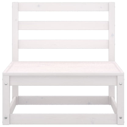 Garden Lounge Set | White | Solid pinewood | Medium | Modular
