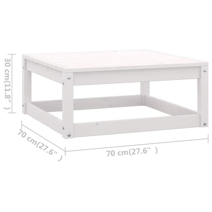 Garden Lounge Set | White | Solid pinewood | Medium | Modular