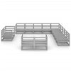 13 Piece Garden Lounge Set Solid Pinewood