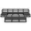 10 Piece Garden Lounge Set Solid Wood Pine