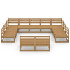 11 Piece Garden Lounge Set Solid Pinewood