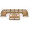13 Piece Garden Lounge Set Solid Pinewood