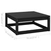 14 Piece Garden Lounge Set Solid Pinewood