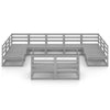 11 Piece Garden Lounge Set Solid Pinewood
