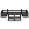 11 Piece Garden Lounge Set Solid Pinewood