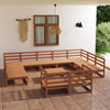 12 Piece Garden Lounge Set Solid Pinewood
