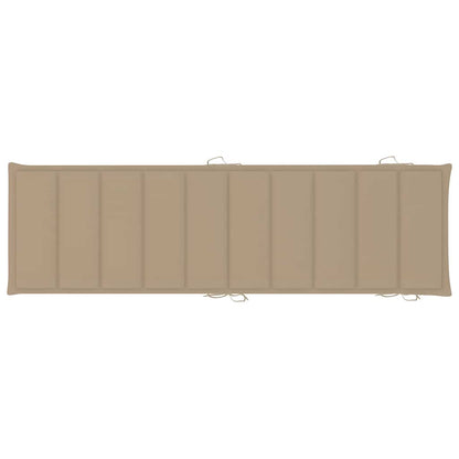Sun Loungers 2 pcs with Cushions Solid Acacia Wood