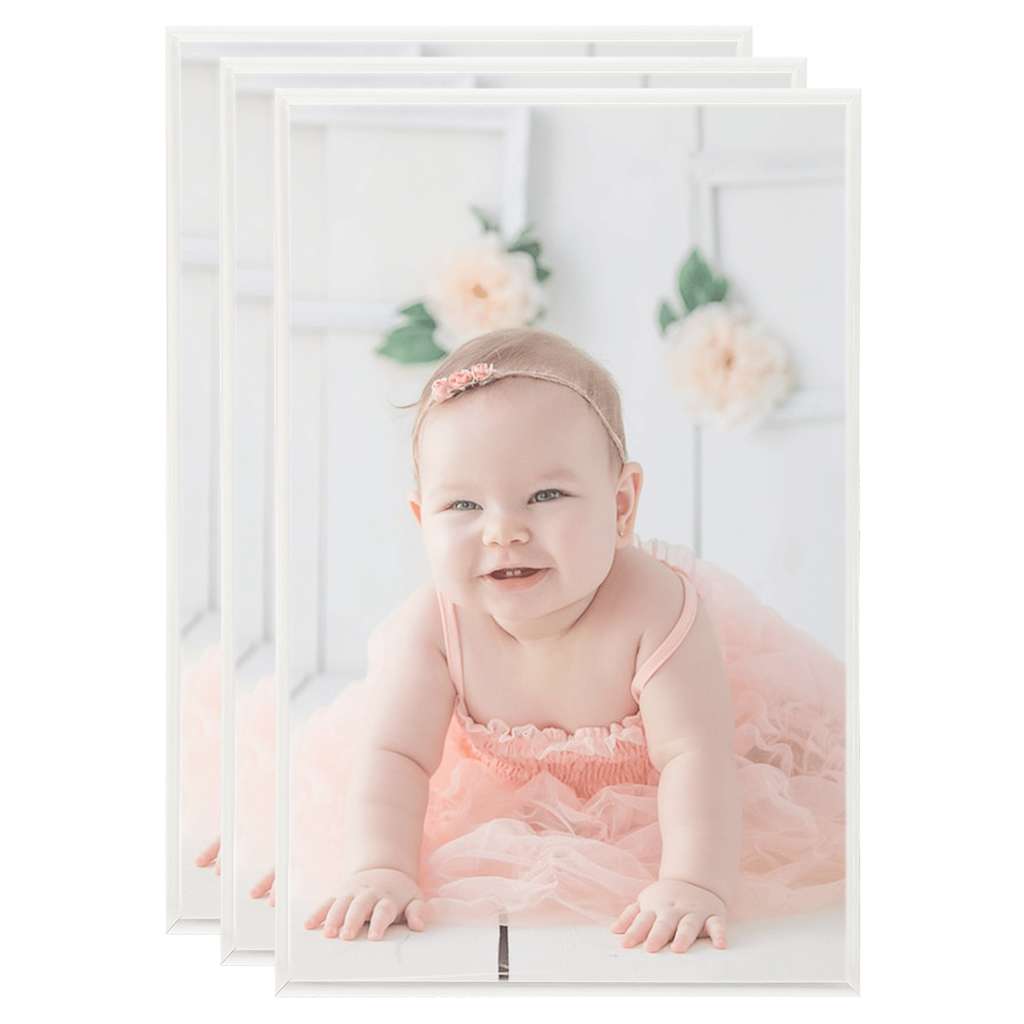 Photo Frames Collage 3 pcs for Table Silver 13x18cm MDF