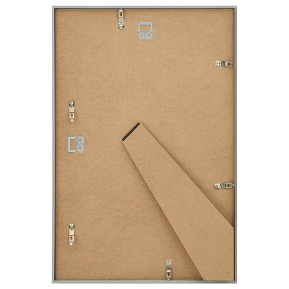 Photo Frames Collage 5 pcs for Wall or Table Silver 70x90cm MDF