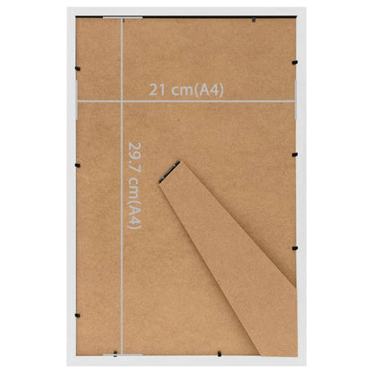 Photo Frames Collage 3pcs for Table White 21x29.7cm MDF
