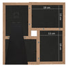 Collage Photo Frame for 4x(13x18 cm) Picture Light Brown MDF