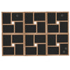 Collage Photo Frame for 24x(10x15 cm) Picture Light Brown MDF
