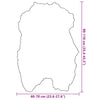 Icelandic Sheepskin Chair Cover Cream 70x110 cm