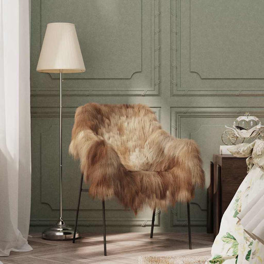 Sheepskin Chair Cover | Brown | 100% Sheepskin | 70 x 110 cm
