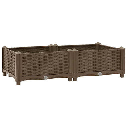 316512 vidaXL Raised Bed 80x40x23 cm Polypropylene