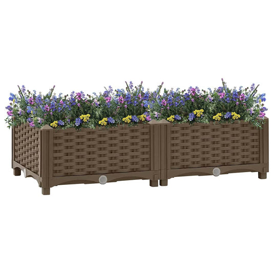 316512 vidaXL Raised Bed 80x40x23 cm Polypropylene