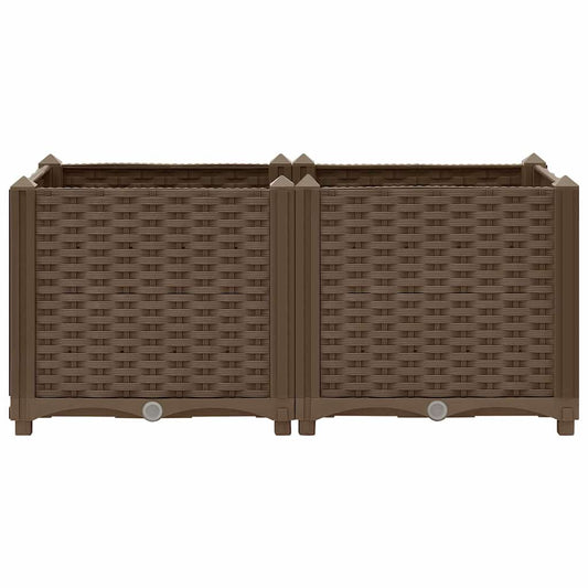 316516 vidaXL Raised Bed 80x40x38 cm Polypropylene