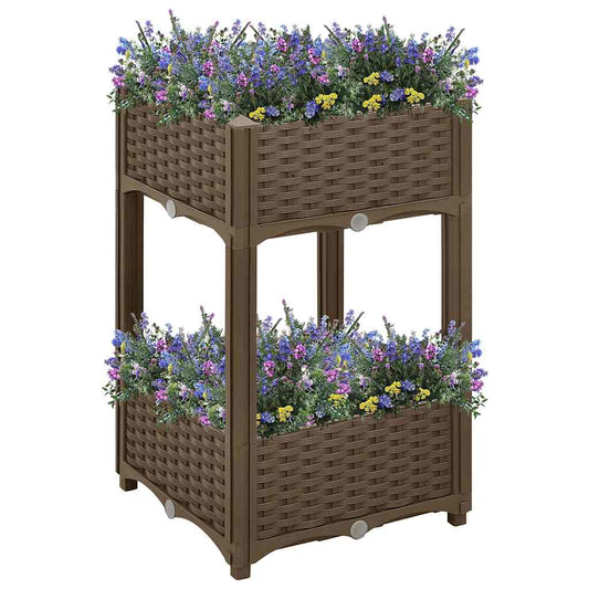 316519 vidaXL Raised Bed 40x40x71 cm Polypropylene
