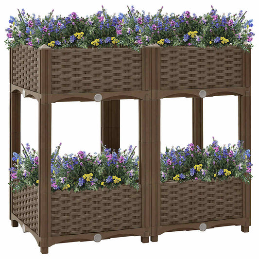 316520 vidaXL Raised Bed 80x40x71 cm Polypropylene