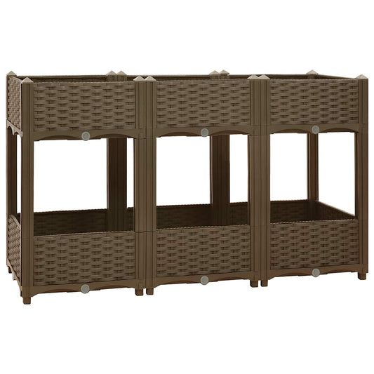 316521 vidaXL Raised Bed 120x40x71 cm Polypropylene