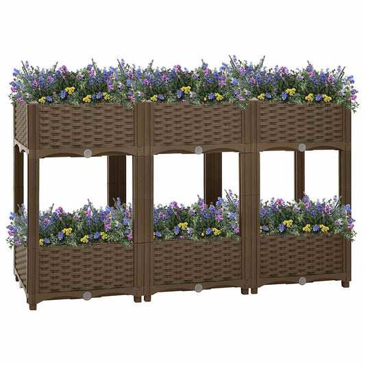 316521 vidaXL Raised Bed 120x40x71 cm Polypropylene