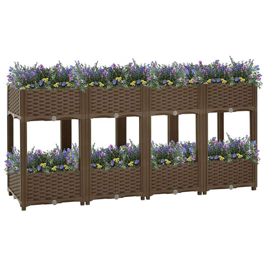 316522 vidaXL Raised Bed 160x40x71 cm Polypropylene