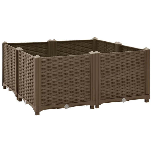 316525 vidaXL Raised Bed 80x80x38 cm Polypropylene
