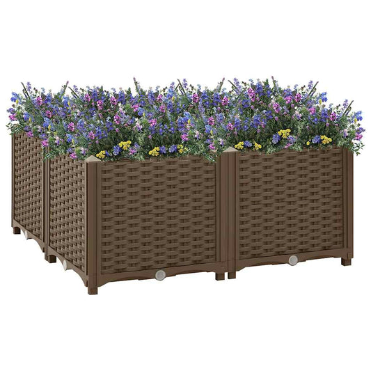 316525 vidaXL Raised Bed 80x80x38 cm Polypropylene