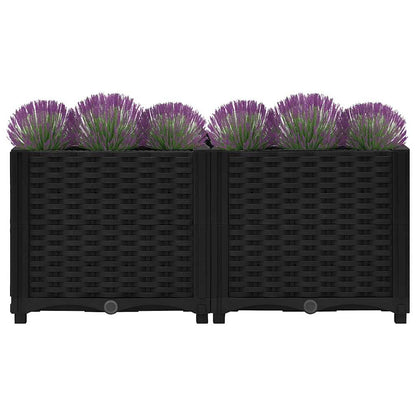 Raised Bed Black Polypropylene Medium Durable Raised Bed
